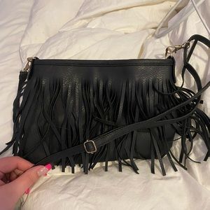 Crossbody fake leather purse